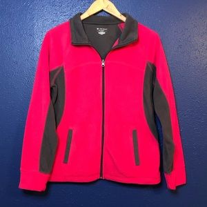 Pink/Gray Fleece Jacket NWOT